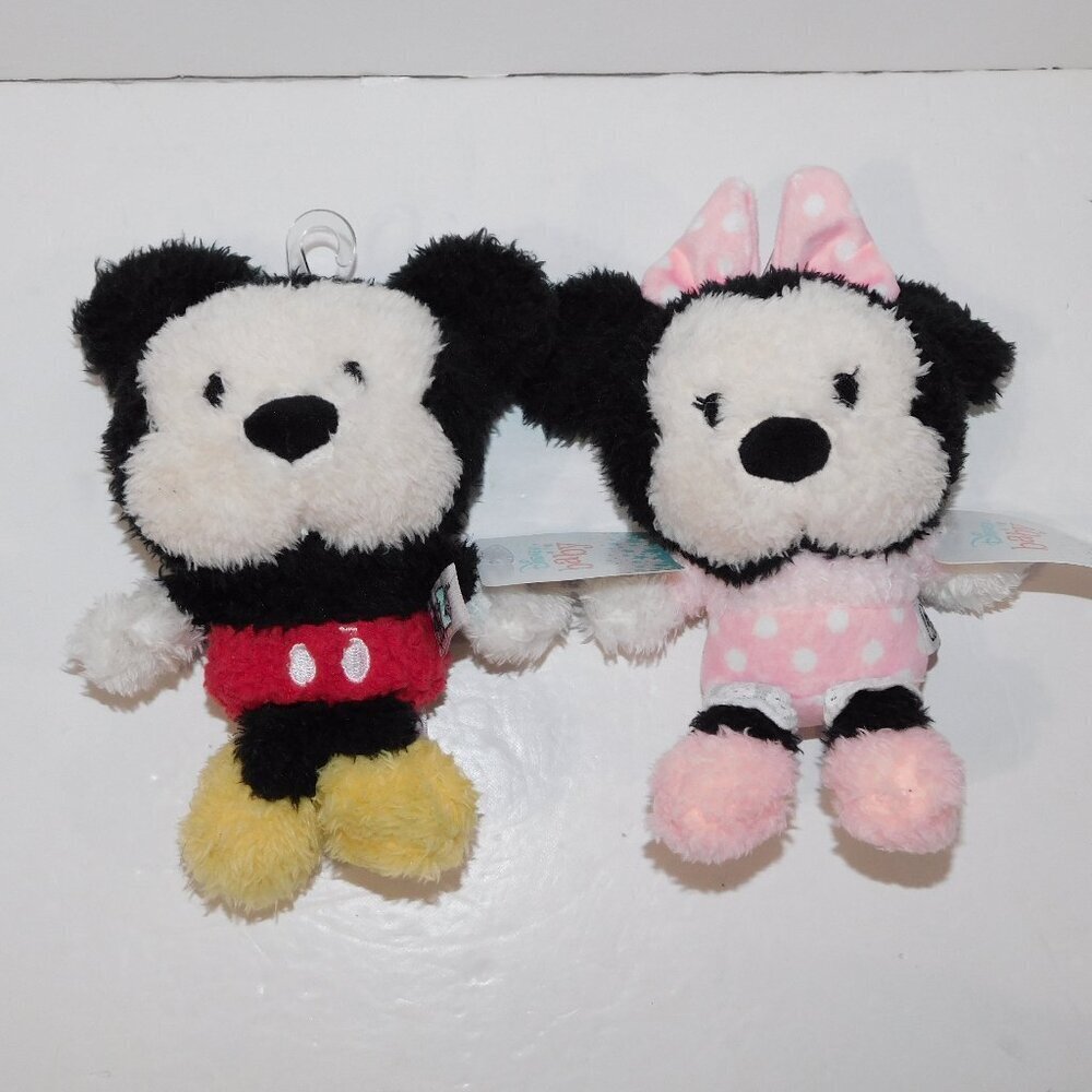 Set CUTEEZE DISNEY BABY Mickey Minnie Mouse 8" Plush stuffed New w Tag